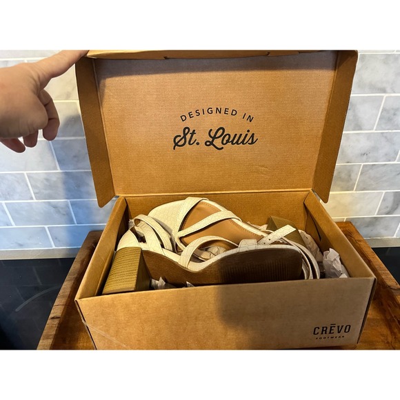 Crevo Strappy Block Heeled Sandals - Picture 4 of 7